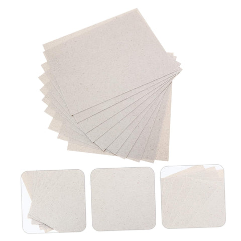 Cuttable Mica Plates For Microwave Insulation Gasket Heat Resistant Waveform Sheets, 10 Pack displayed in a stack