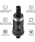 Square Tapered Bottom Bracket For 68mm BSA Threads Compatible With Shimano BB-UN26 BB-100 BB-101 BB-300 shown with features