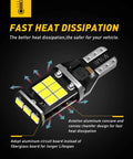 912 921 LED Bulbs For Backup Lights Ultra Bright 6000K with fast heat dissipation design and aluminum circuit board
