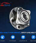 Beefed Up Front Wheel Bearing And Hub Assembly 6 Lug With ABS For Toyota Tacoma 2005-2021, front view, anti-corrosion design