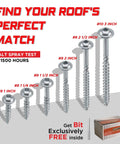 Heavy Duty Pocket Hole Screws Size 10, 3 Inch, 120 Pack, Silver Square Drive Wood Screws For Construction, comparison with other sizes