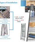 Foldable Stainless Steel Roller Conveyor 20 Inch Wide Unpowered 13 Ft Long Portable Splicable Design For Warehouse Loading Dock And Truck Trailer Cartons And Boxes Transport, foldable installation