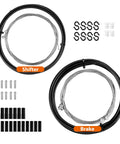 Universal Bicycle Cable Kit For Brake And Shift Cables With Housing End Caps O Rings Fits Mountain Road And Hybrid Bikes Black