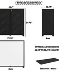 Resin Outdoor Storage Cabinet Weatherproof for Patio Garden Backyard dimensions and design overview.