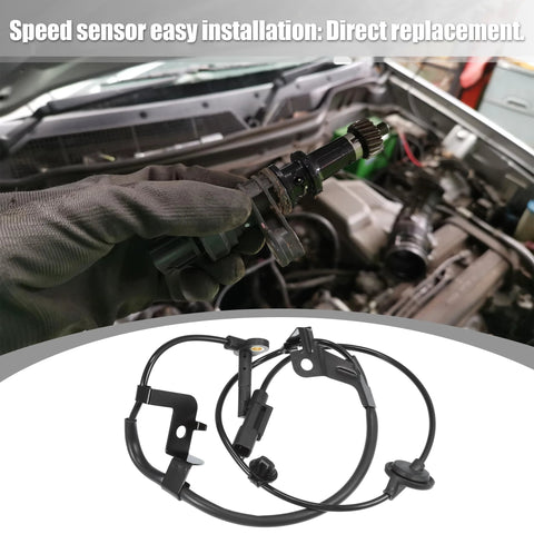 Mechanic holding Rear Right ABS Speed Sensor For Mitsubishi Outlander 2002 2012 And Lancer 2007 2010 OE 4670A158 4670A584