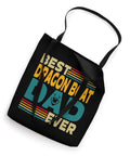 Dragon Boat Racing Tote Bag For Paddlers And Crew, Durable Canvas Carryall For Gear, black with "Best Dragon Boat Dad Ever" text