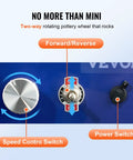 Awesome Mini Pottery Wheel Kit For Kids And Beginners With Two Turntables 2.6In And 3.9In control switches