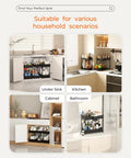 Three Pack Under Sink Organizers With Smooth Sliding Drawers And Heavy Duty Mesh Bins in various household scenarios.