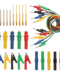 30Pcs Silicone Banana Plug Test Leads Kit With Stackable 4mm Plugs Threaded Probes for Multimeter Diagnostics