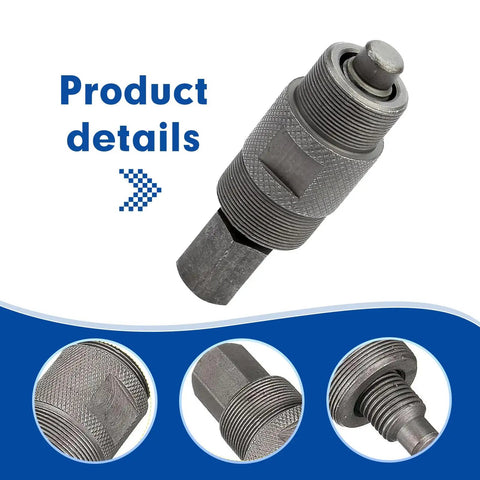 Zero Drama Dual Head Flywheel Puller Crafted From Premium Stainless Steel Cranks Loose Stubborn GY6 Small Engines With Tight 24mm And 27mm Grip Black Edition, showing detailed view of puller head.