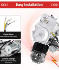 Beefed Up 110cc 4 Stroke CVT ATV Engine With Electric Start And Auto Transmission Single Cylinder Chain Driven For ATVs And Go Karts