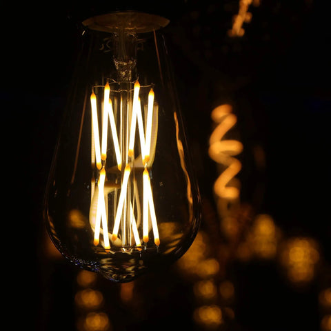 LED Edison Bulb Dimmable 12W 3000K Soft White 1200 Lumens 100W Equivalent E26 Base ST64 Clear Glass Vintage Bulbs Retro Vibe Pack