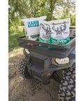 ATV Front Cargo Basket Luggage Carrier Rack Heavy Duty Steel 36 Inches By 17 Inches By 5.25 Inches With Side Rails To Haul Your Gear On Off Road Adventures
