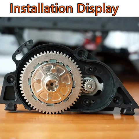 Installed 57T 0.8 Mod slipper clutch spur gear for 1/10 Arrma Senton Granite Vorteks Big Rock 3S and 1/8 Typhon 3S upgrades