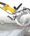Professional Grade 8000W Brushless Concrete Wall Cutting Saw With 29Cm And 39Cm Blades for cutting through concrete slabs.