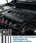 All In One Split Wire Loom Kit For Cable Management with high temperature resistant loom tubing in vehicle engine