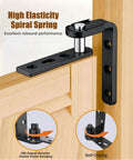 Top Shelf Heavy Duty 304 Stainless Steel Double Swing Door Hinges with high elasticity spiral spring for self closing.