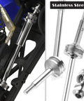 Total Game Changer Chassis Upgrade For 1/10 Slash Rustler Stampede 4x4 showing stainless steel driveshafts and CVD axles.
