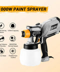 Heavy Duty HVLP Paint Sprayer With 1000 Watt Motor And Spacious 1200 Ml Cup featuring adjustable nozzle and 1200ml cup for easy use.