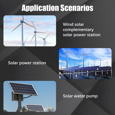 Application scenarios for MPPT Wind Turbine Charger Controller 12V 24V 500W Auto Match IP67 Waterproof Wind Generator Controller