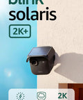Ditch The Cords Hassle Free Solar Smart Security Camera With True 2K Video Feed And Sync Hub Included For Bulletproof Home Protection mounted on wall.