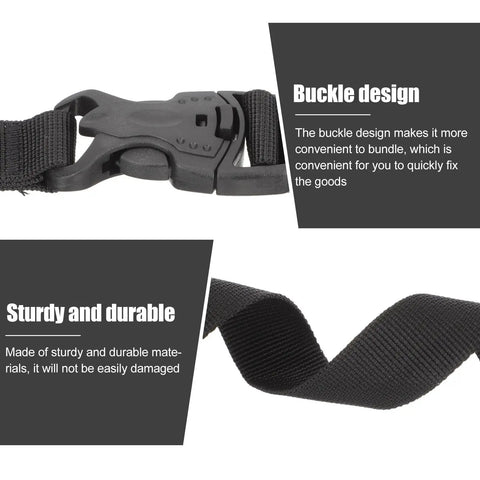 4 Pack Quick Release Camping Straps Heavy Duty Wear Resistant Luggage Binding Straps with buckle design
