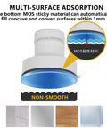 Two Pack Suction Cup Door Handle No Drilling Install For Shower Glass Doors Cabinets And Mirrors 62x50mm Silver Easy Press Lock And Turn For Secure Hold, multi-surface adsorption graphic