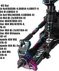Upgrade Kit For 1/10 Slash, Rustler, Stampede, Hoss 4x4 VXL RC Cars Includes Shock Absorbers, front suspension detail view