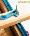 Shop Floor Tough 2 Pack 5/16 18 Cam Lock Clamps With Three Inch T Track Bolts And Rubber Washers For Woodworking Jigs Router Tables And Shop Benches Rapid Grip Tools on wood surface