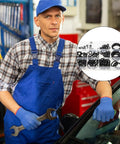 Mechanic holding wrench with O Ring Assortment Kit With 225 Pieces In 18 Sizes Premium Rubber O Rings overlay shown