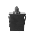 Plunger Type Accelerator Foot Switch Replacement Part 00801 2039 For Power Wheels Kids Ride On Cars Ford F150 Raptor Wrangler Dune Racer SUV Black Easy Fit, black plastic, front view