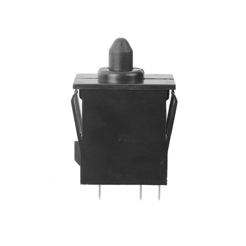 Plunger Type Accelerator Foot Switch Replacement Part 00801 2039 For Power Wheels Kids Ride On Cars Ford F150 Raptor Wrangler Dune Racer SUV Black Easy Fit, black plastic, front view