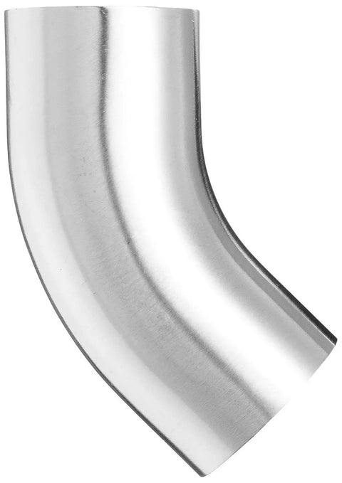 Stainless Steel 304 Sanitary Fitting 45 Degree Polished Weld Long Elbow With Tangent For Smooth Alignment 1 Inch Tube OD