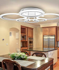 Modern LED Ceiling Light With Adjustable Tri-Color 3000K 4000K 6500K, Remote Control, Ultra Bright 4800 Lumens in kitchen