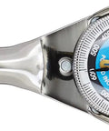 Dial Type Torque Wrench Three Eighths Inch Drive With Memory Pointer For Peak Torque Heavy Duty Precision Tool Accurate Within Two Percent In Both Clockwise And Counterclockwise Directions Ideal For Precise Fastening, stainless steel dial gauge