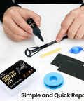 All In One Pro Grade Fishing Rod Tip Repair Kit With 10 Top Eyelets, UV Resin, Epoxy, Wrapping Thread, Glue, Sandpaper