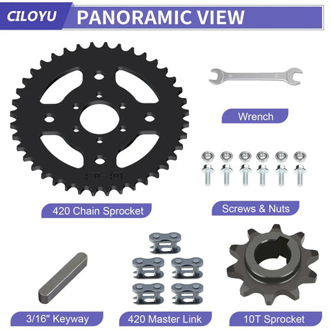 High Speed 40T 420 Sprocket With 37mm Bore And 6 Hole Mount For Mini Bikes Replacement Gear For Coleman CT100U CC100X parts