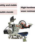 Badass Heavy Duty Belt Grinder And Sander Polisher With Variable Speed Setup For Knife Sharpening with double stands.