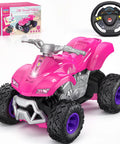 Pink Rad All Terrain RC Car For Girls 2.4GHz Remote Control Off Road Toy Vehicle Ideal Birthday Gift For Kids 3 Plus Fits 11.5 Fashion Dolls ATV Style With Long 98 Ft Range