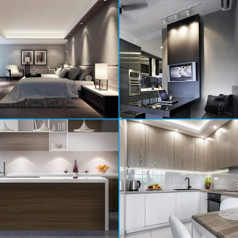 LED G12 Corn Bulb 16W Natural White 4000K installed in modern kitchen and living room settings