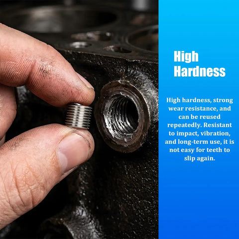 Awesome 30 Piece M6 X 1.0mm Stainless Steel Thread Repair Insert Kit For Cars That Fixes Stripped Bolts Like Magic With Hand Tools Included, stainless coil insert