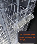 Rock Solid Storage Cabinet Featuring Super Smooth Sliding Rails For Stress Free Bolt Nut Screw Sorting And Quick Sample Access Keeping Workshops Totally Organized with transparent drawers for easy visibility.