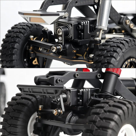Beefy 9Kg Coreless Metal Digital Micro Servo High Torque Upgrade For RC Crawlers SCX24 TRX4M 1 24 1 18 Scale on vehicle