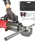 Portable 1400W Hydraulic Electric Rebar Cutter, 7/8 Inch Heavy Duty Steel Bar Nipper For Construction Sites with accessories.