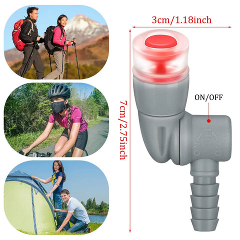 2 Pack Bite Valve Replacements For Hydration Reservoirs, Silicone Mouthpiece Nozzles, Easy Install Fits Osprey Hydraulics Water Bladders, Spare Valve Accessories For Clean Tasting Sips On Trails