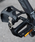 Ride Ready Aluminum Bike Pedals With Toe Cages, Universal Nine Sixteenths Inch Spindle Replacement for Peloton, Spin and Outdoor Bikes