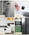 2 Pack Suction Cup Door Handle For Glass Doors And Showers No Drill Self Stick Instant Push Pull Armrest Black 62x50mm Easy Install For Windows Cabinets Toilets Bathroom Home on glass shower door