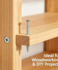 Galvanized Wood Screw Kit With 202 Pieces In Five Sizes For Drywall And Wood Projects Self Tapping Phillips Drive Screws usage example