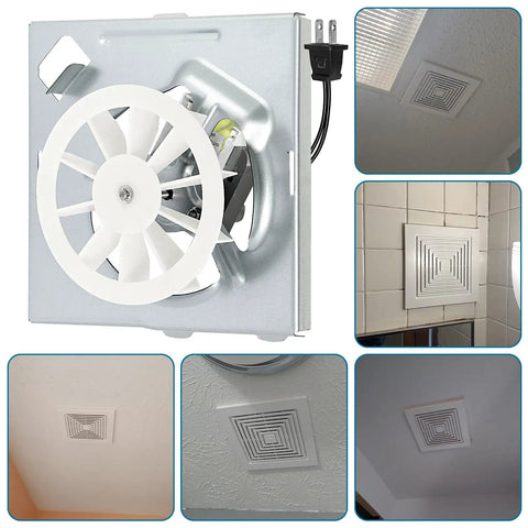 Heavy Duty Replacement Fan Motor For 696N R02 B Bathroom Ventilation Unit Smooth Airflow Upgrade visible with multiple vent placements.