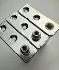 Close-up of Stainless Steel 304 Refrigerator And Freezer Door Hinge With Auto Rebound Cam Rise Design for self-closing system
